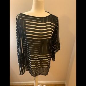 Chaps black/ white striped tunic; XL